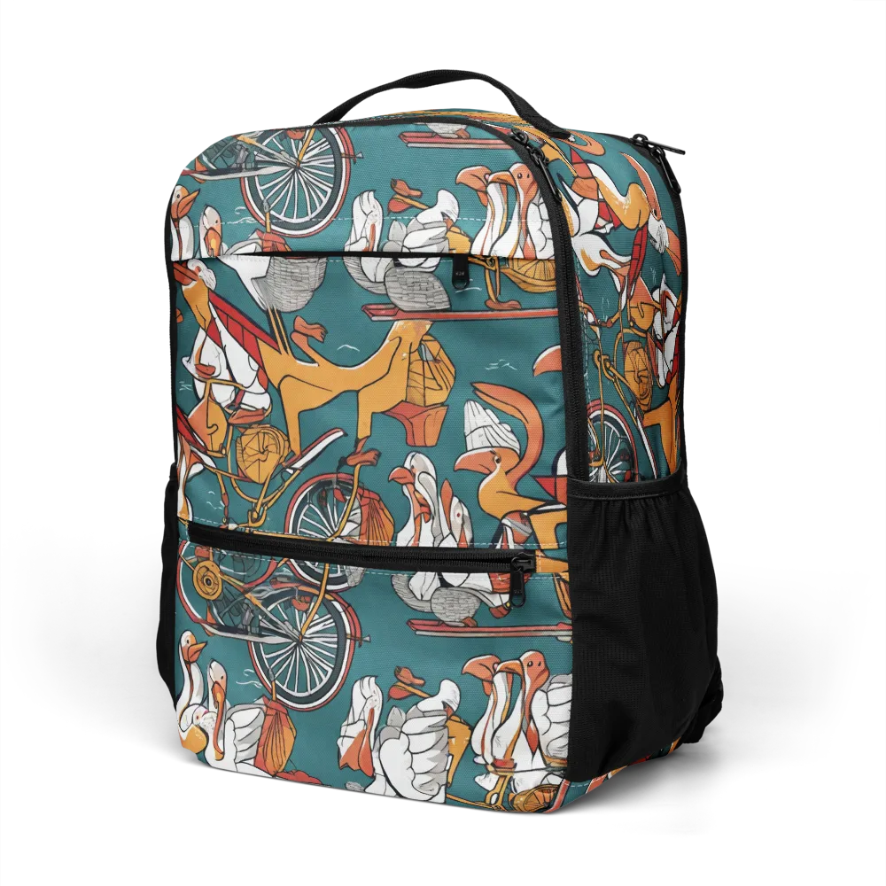 Pelican Velodrome on Utility Backpack — Left Front