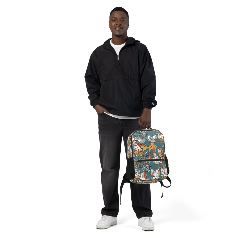 Pelican Velodrome on Utility Backpack — Front