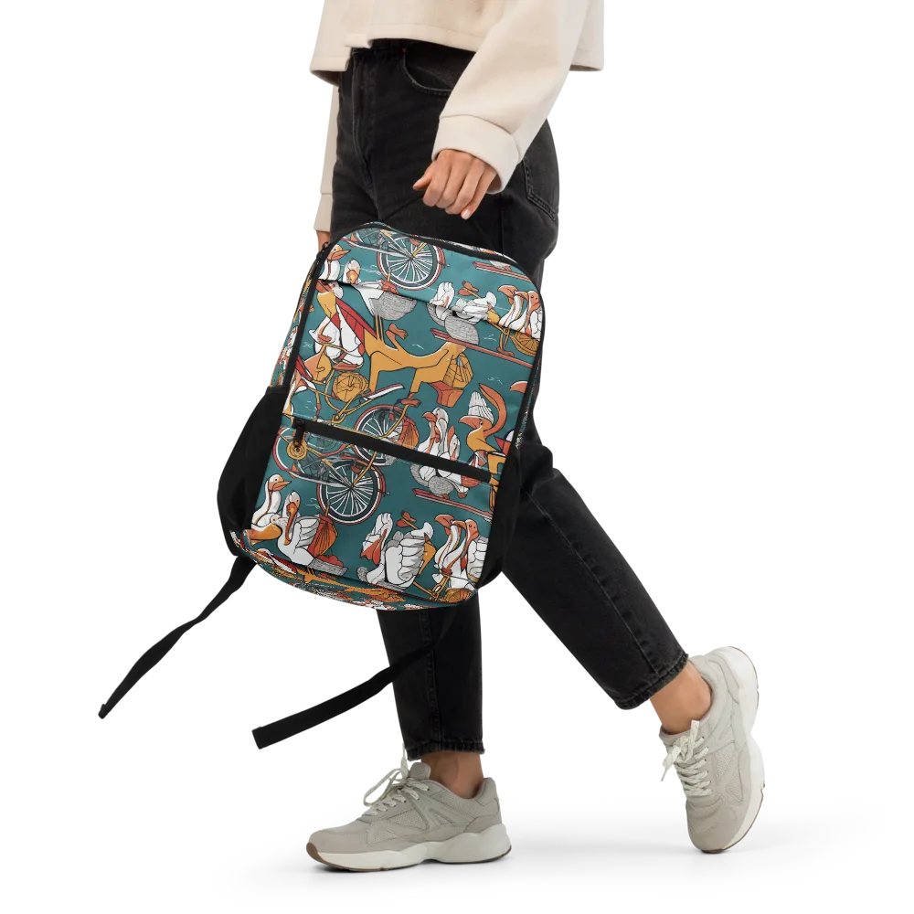 Pelican Velodrome on Utility Backpack — Front