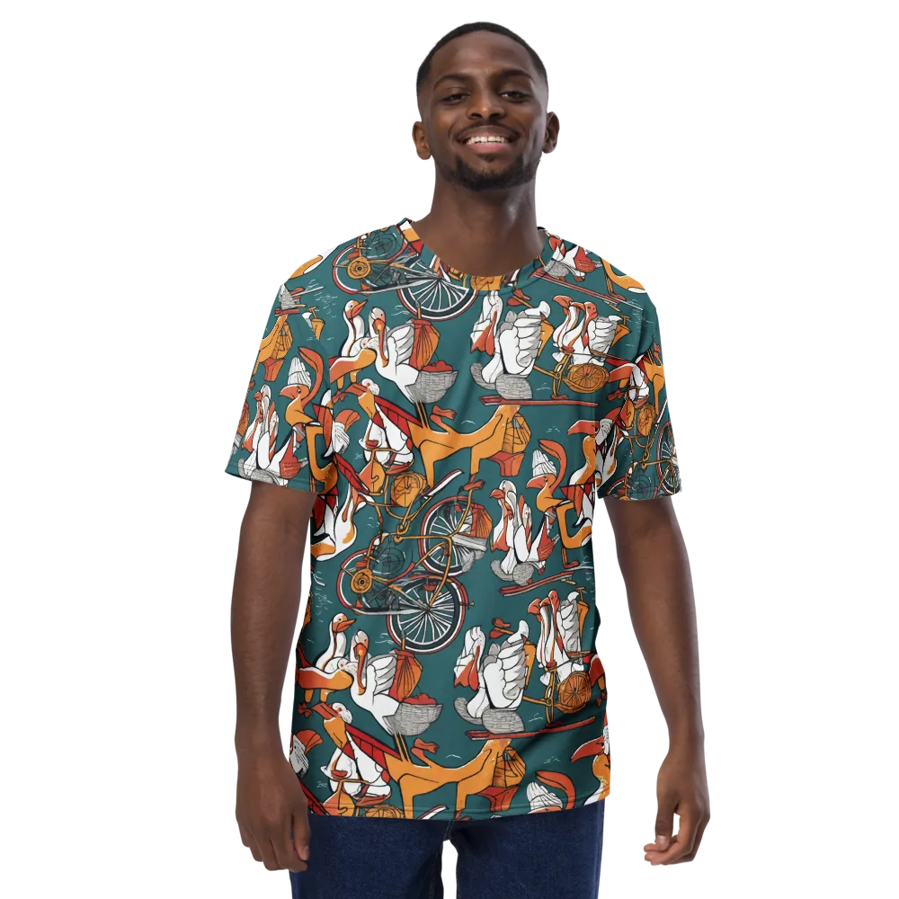 Pelican Velodrome on Men's Crew Neck T-Shirt — Front
