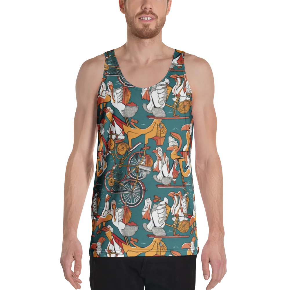Pelican Velodrome on Men's Tank Top — Front