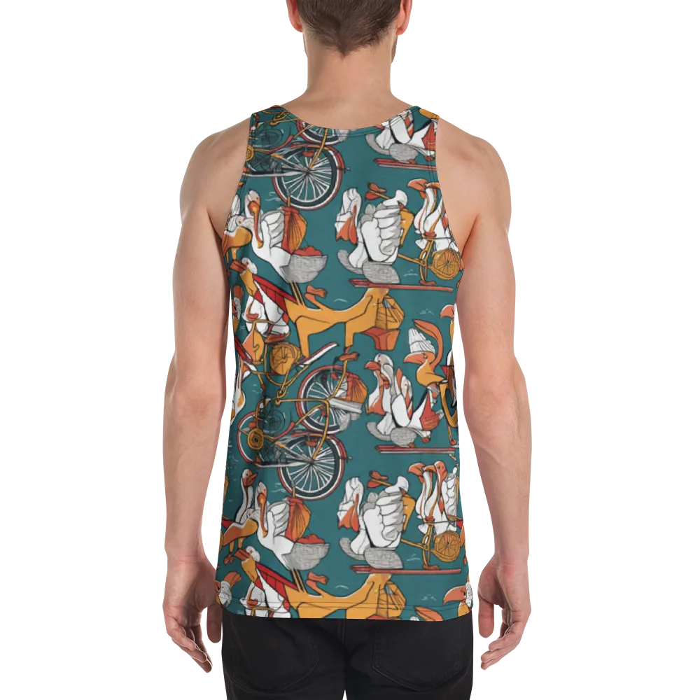 Pelican Velodrome on Men's Tank Top — Back