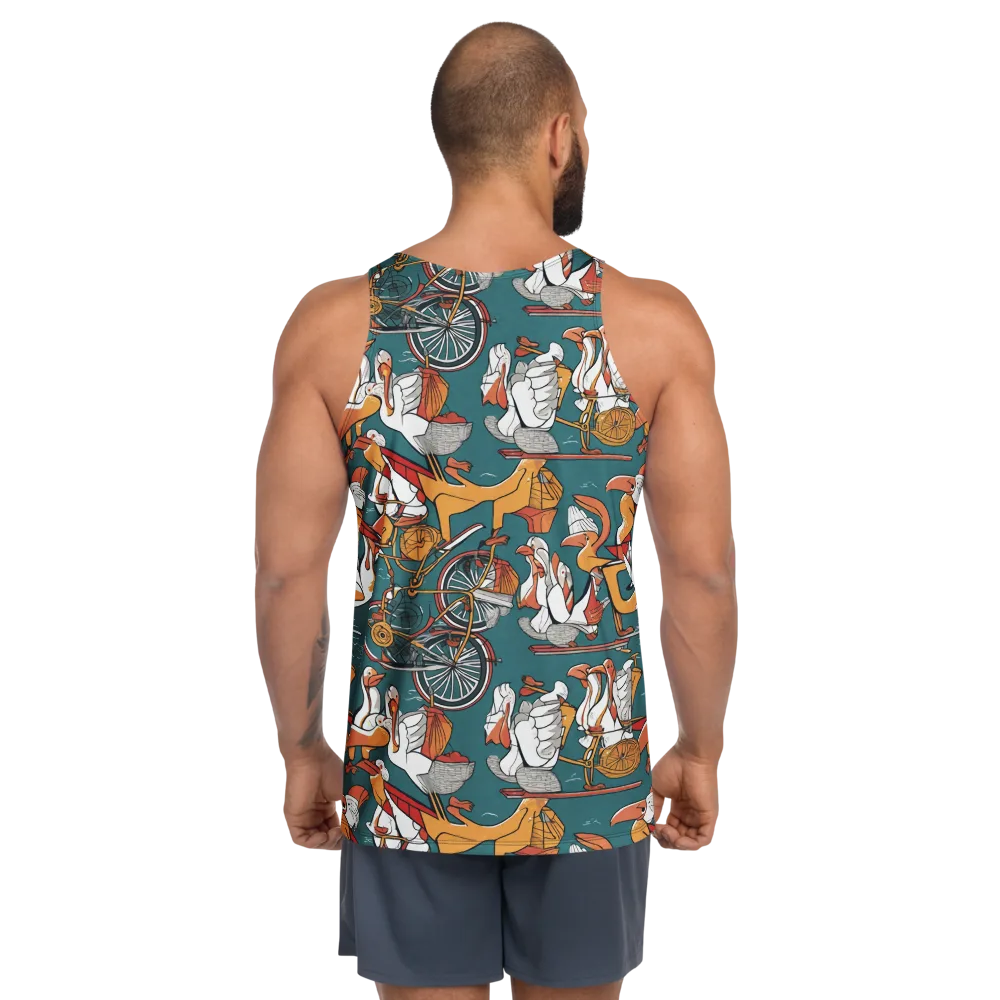 Pelican Velodrome on Men's Tank Top — Back