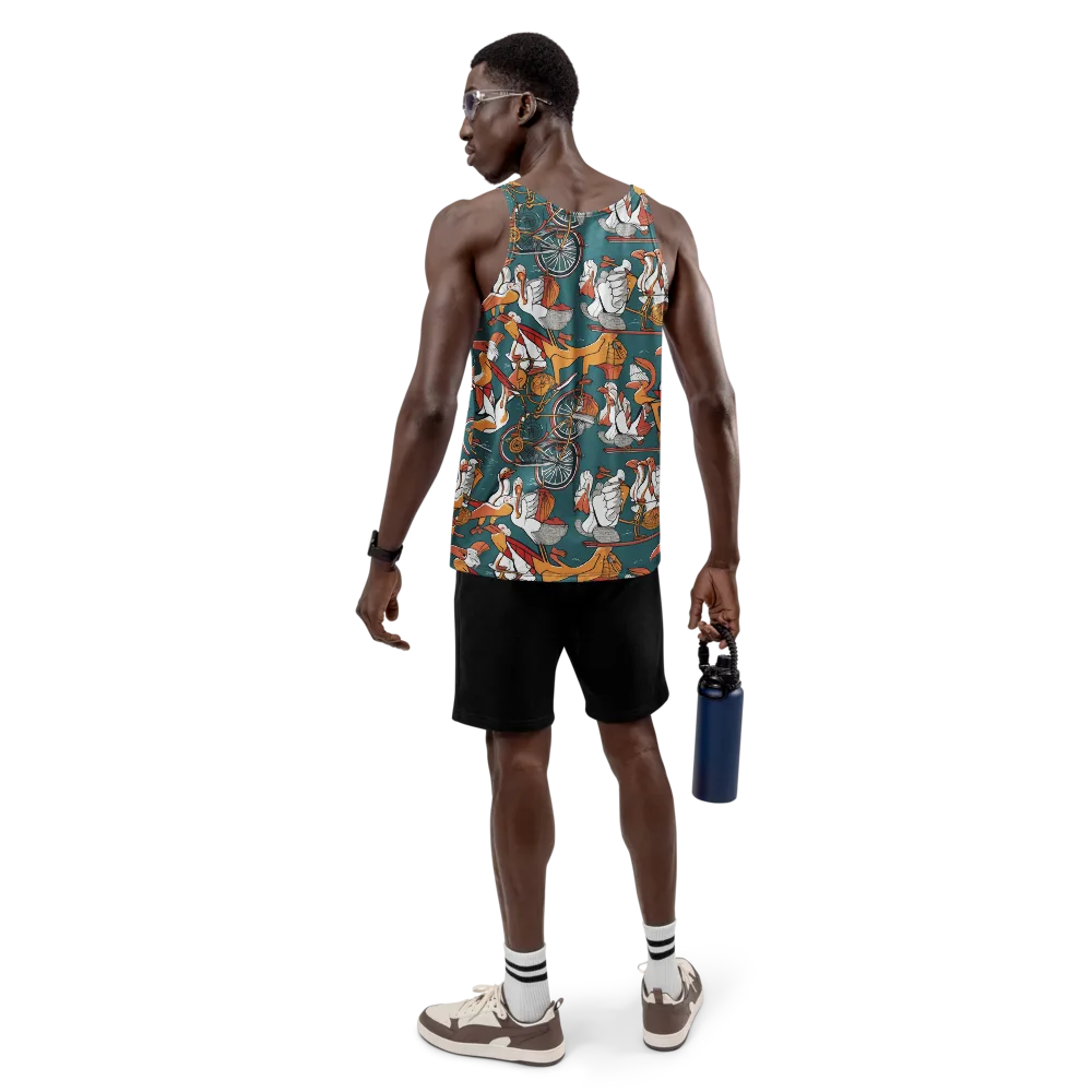 Pelican Velodrome on Men's Tank Top — Back