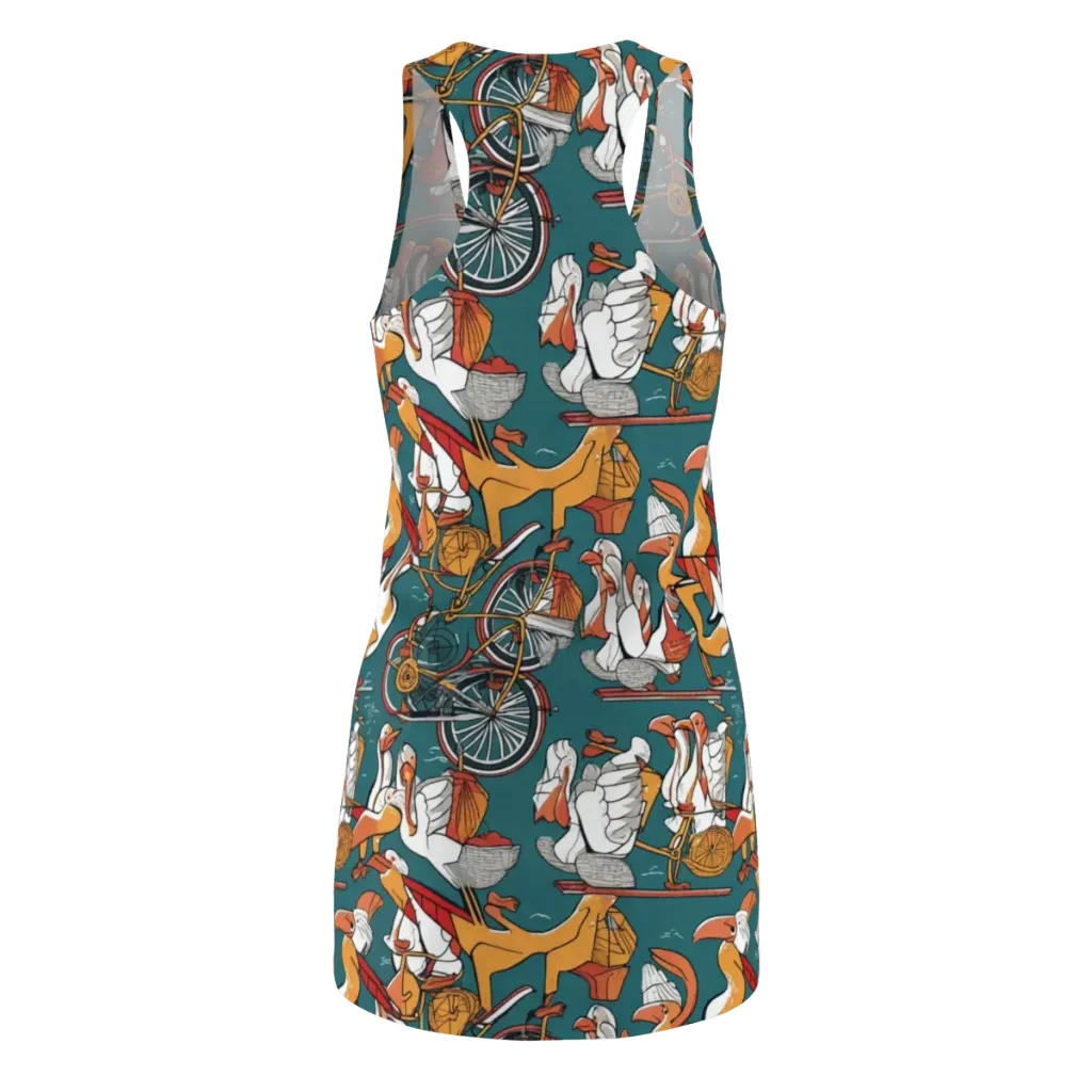Pelican Velodrome on Racerback Dress — Back