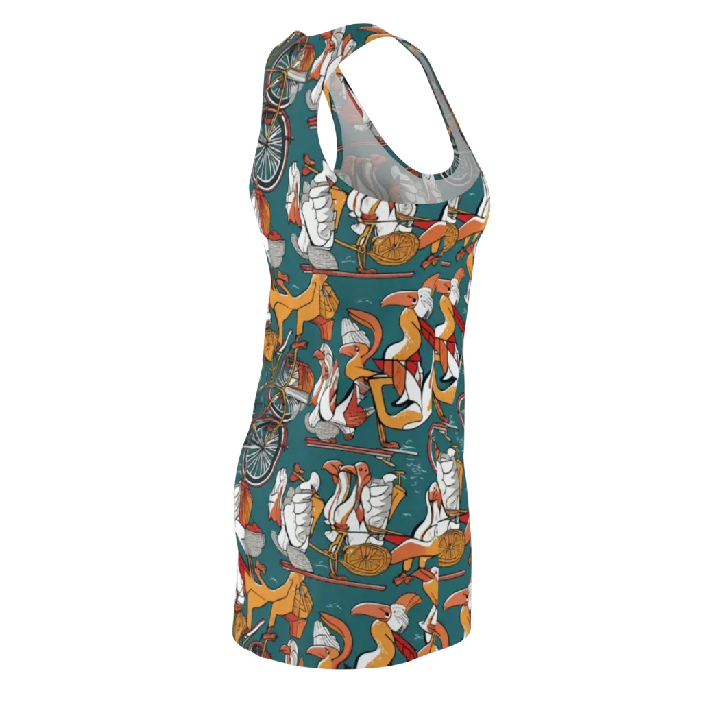 Pelican Velodrome on Racerback Dress — Back Side