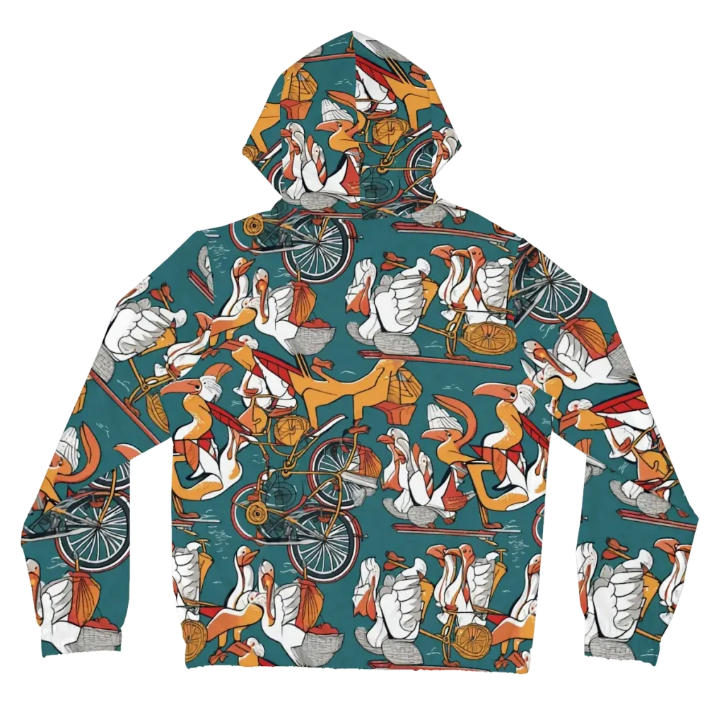 Pelican Velodrome on Women's Full-Zip Hoodie — Back