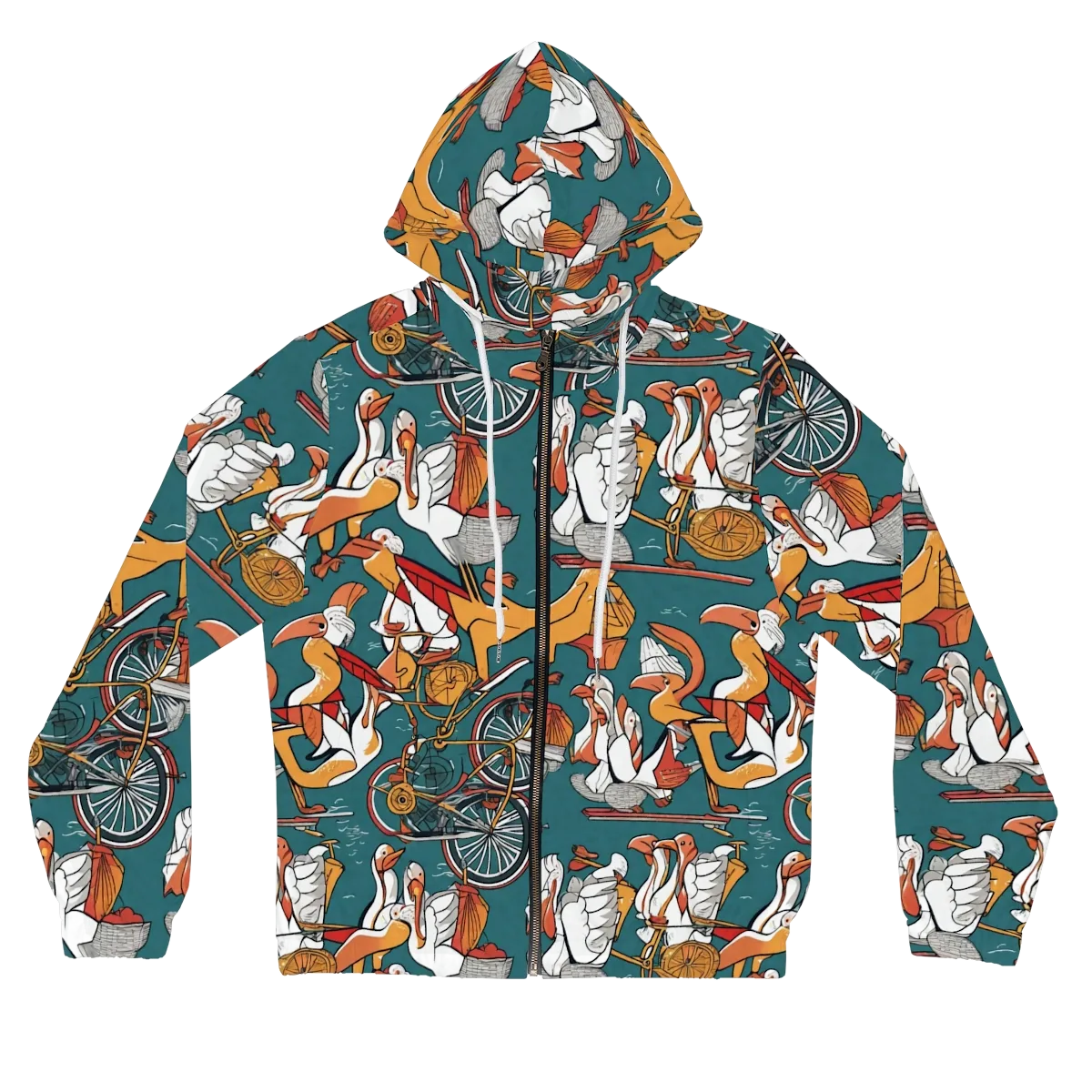 Pelican Velodrome on Women's Full-Zip Hoodie — Front