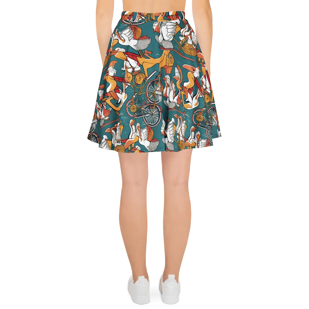 Pelican Velodrome on Skater Skirt — Back