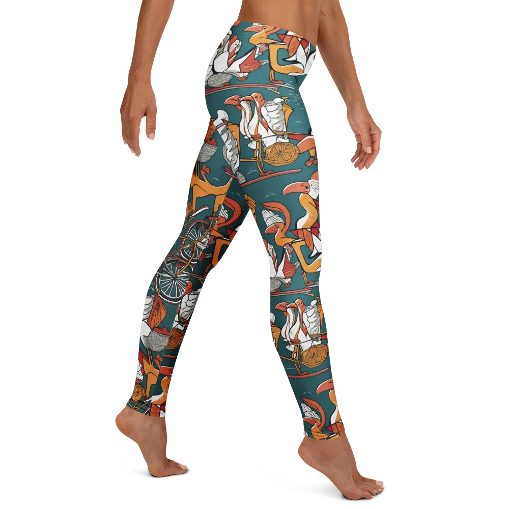 Pelican Velodrome on Leggings — Right