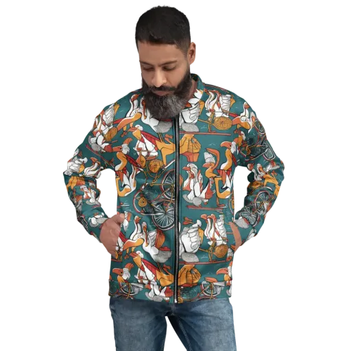 Pelican Velodrome on a Bomber Jacket