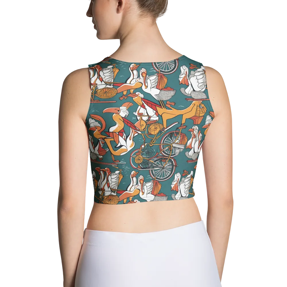 Pelican Velodrome on Crop Top — Back
