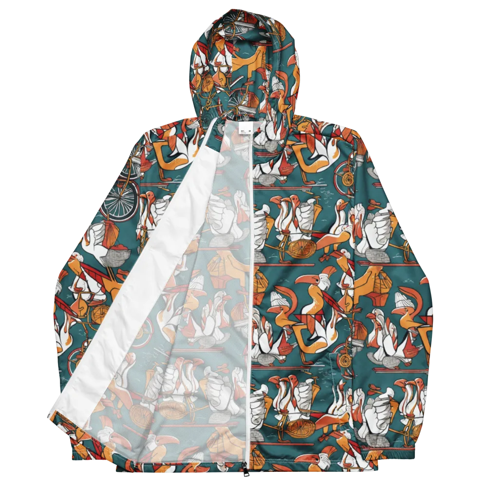 Pelican Velodrome on Men's Windbreaker — Front