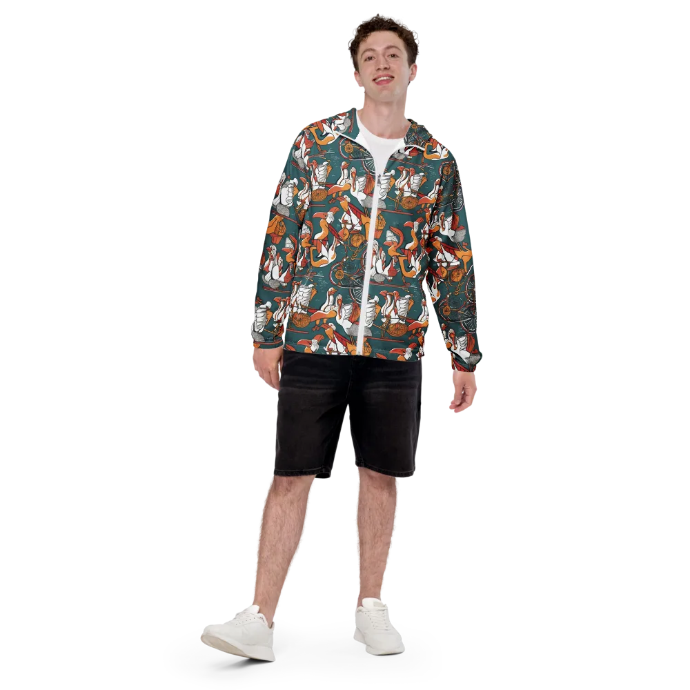 Pelican Velodrome on Men's Windbreaker — Front