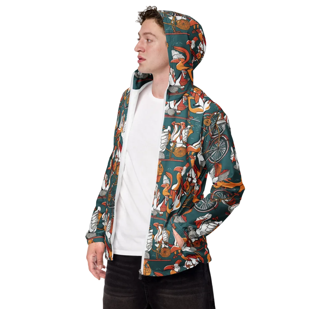 Pelican Velodrome on Men's Windbreaker — Left Front