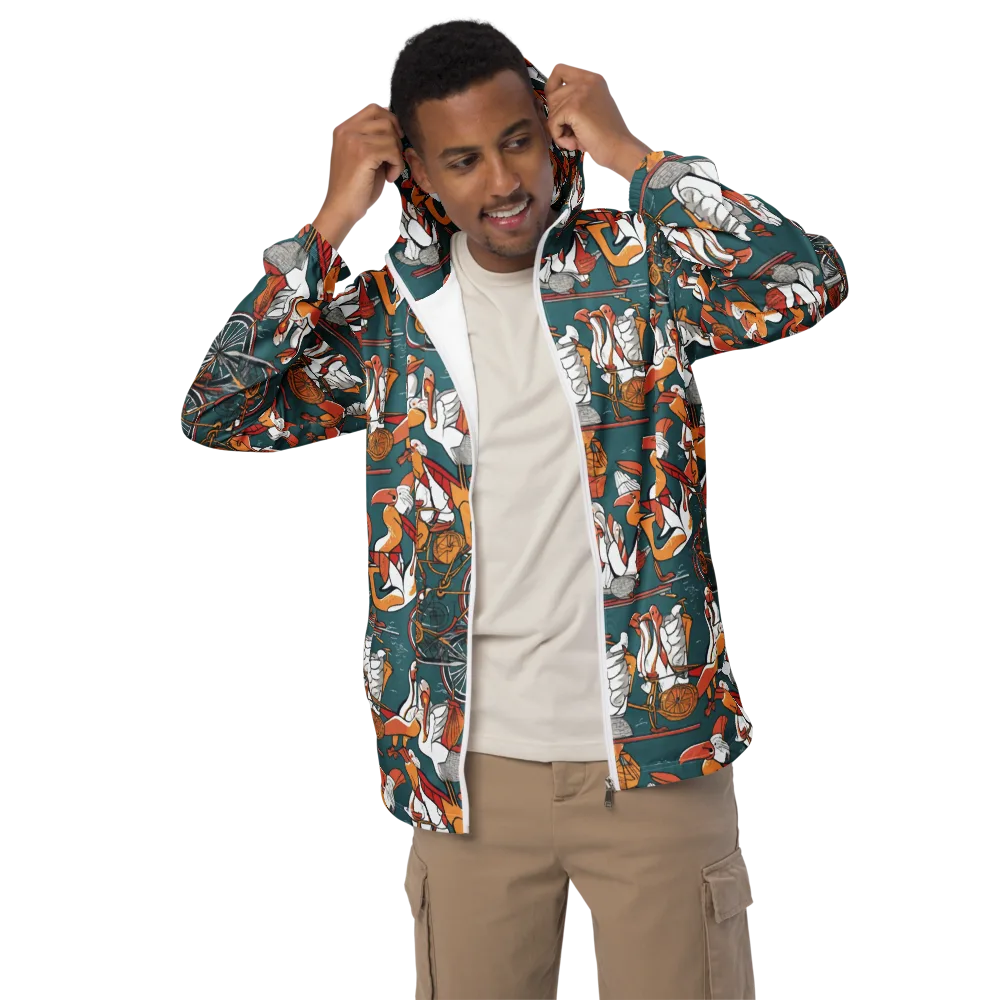 Pelican Velodrome on Men's Windbreaker — Front