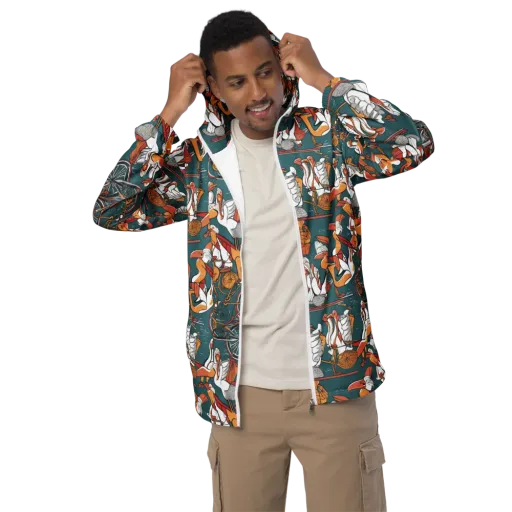 Pelican Velodrome on a Men's Windbreaker