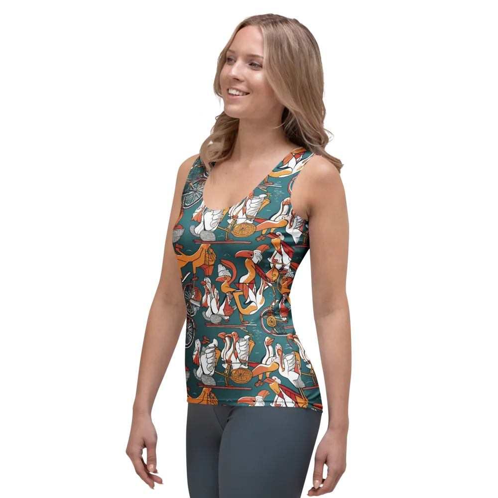 Pelican Velodrome on Women's Tank Top — Left Front