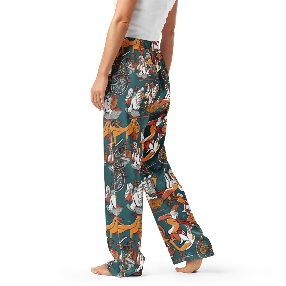 Pelican Velodrome on Women's Pajama Pants — Left