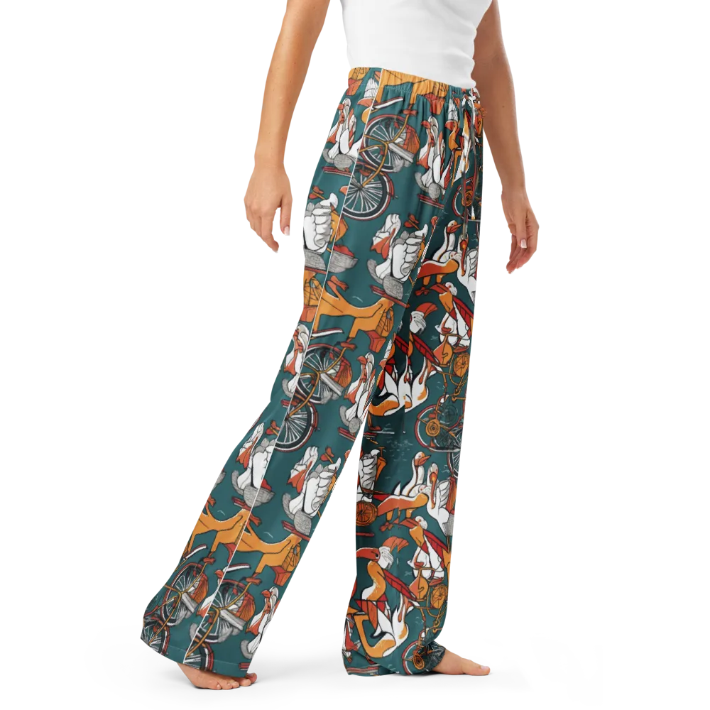 Pelican Velodrome on Women's Pajama Pants — Right Front