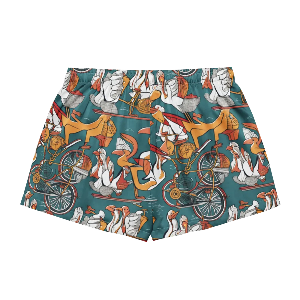 Pelican Velodrome on Women's Pajama Shorts — Back