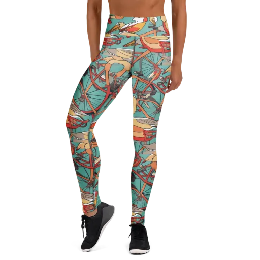 Pelican Pedal Parade on a Yoga Leggings