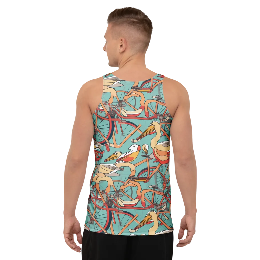 Pelican Pedal Parade on Men's Tank Top — Back