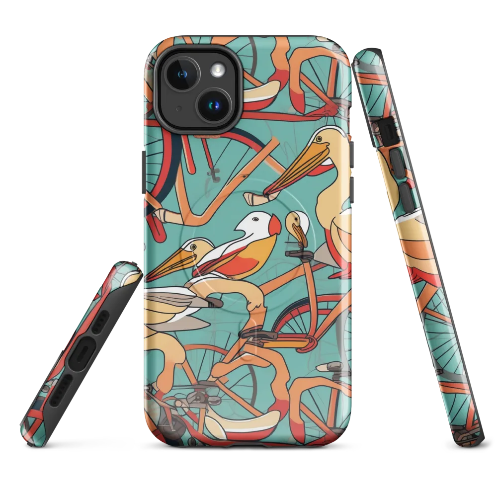 Pelican Pedal Parade on MagSafe Tough Case for iPhone® — Front