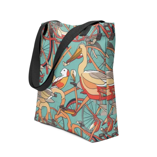 Pelican Pedal Parade on a Tote Bag