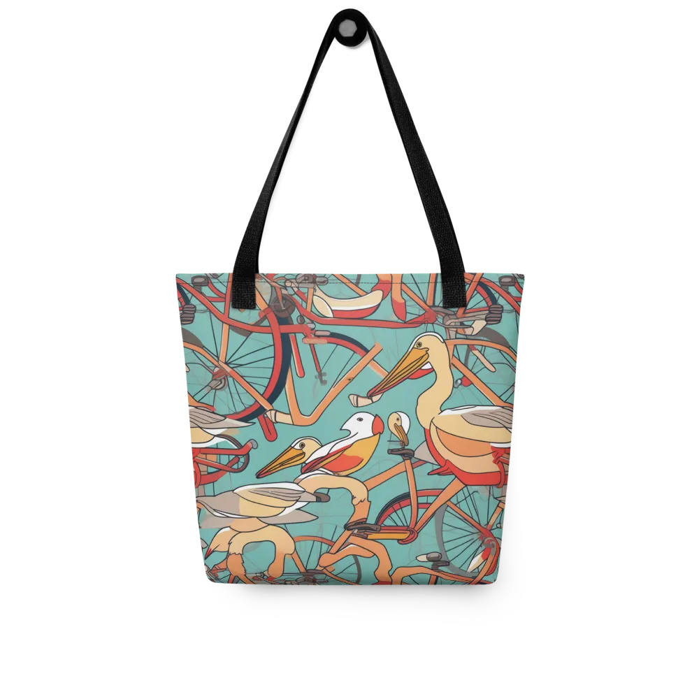 Pelican Pedal Parade on Tote Bag — Front