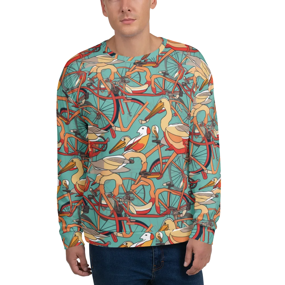 Pelican Pedal Parade on Sweatshirt — Front