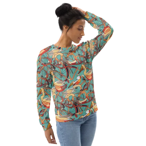 Pelican Pedal Parade on a Sweatshirt