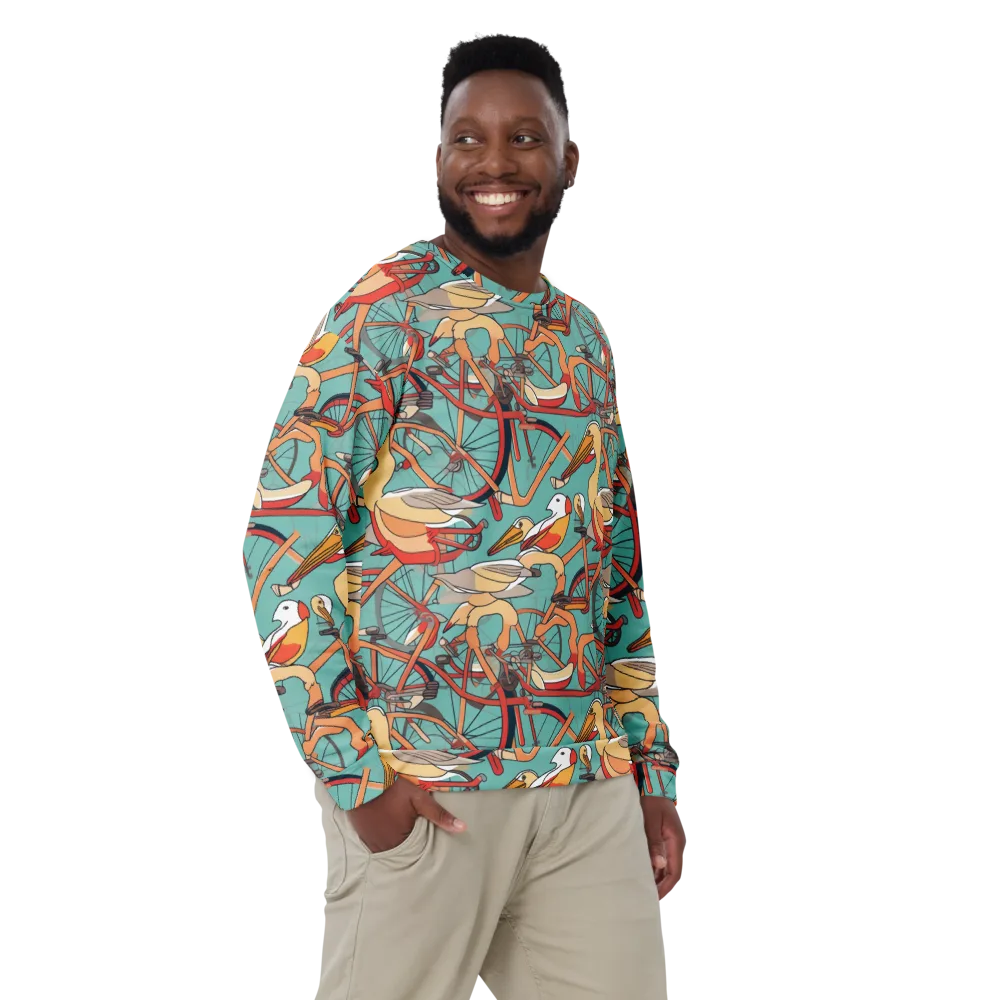 Pelican Pedal Parade on Sweatshirt — Front