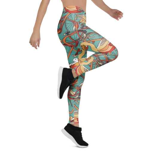 Pelican Pedal Parade on a Leggings