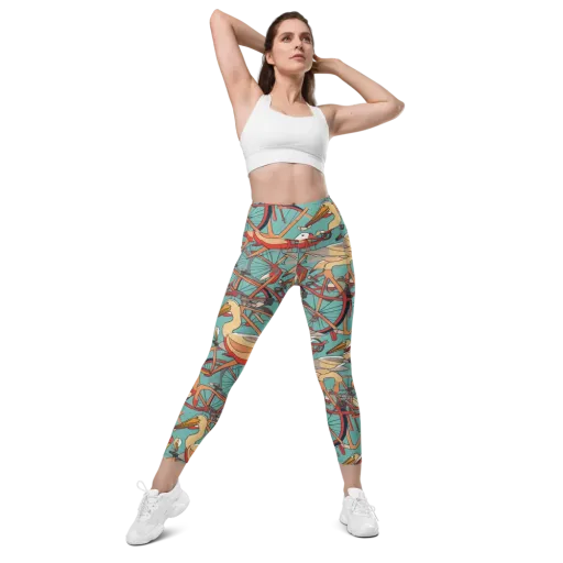 Pelican Pedal Parade on a Leggings with Pockets