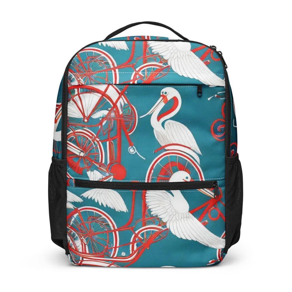 Scarlet Aviary on Utility Backpack — Front
