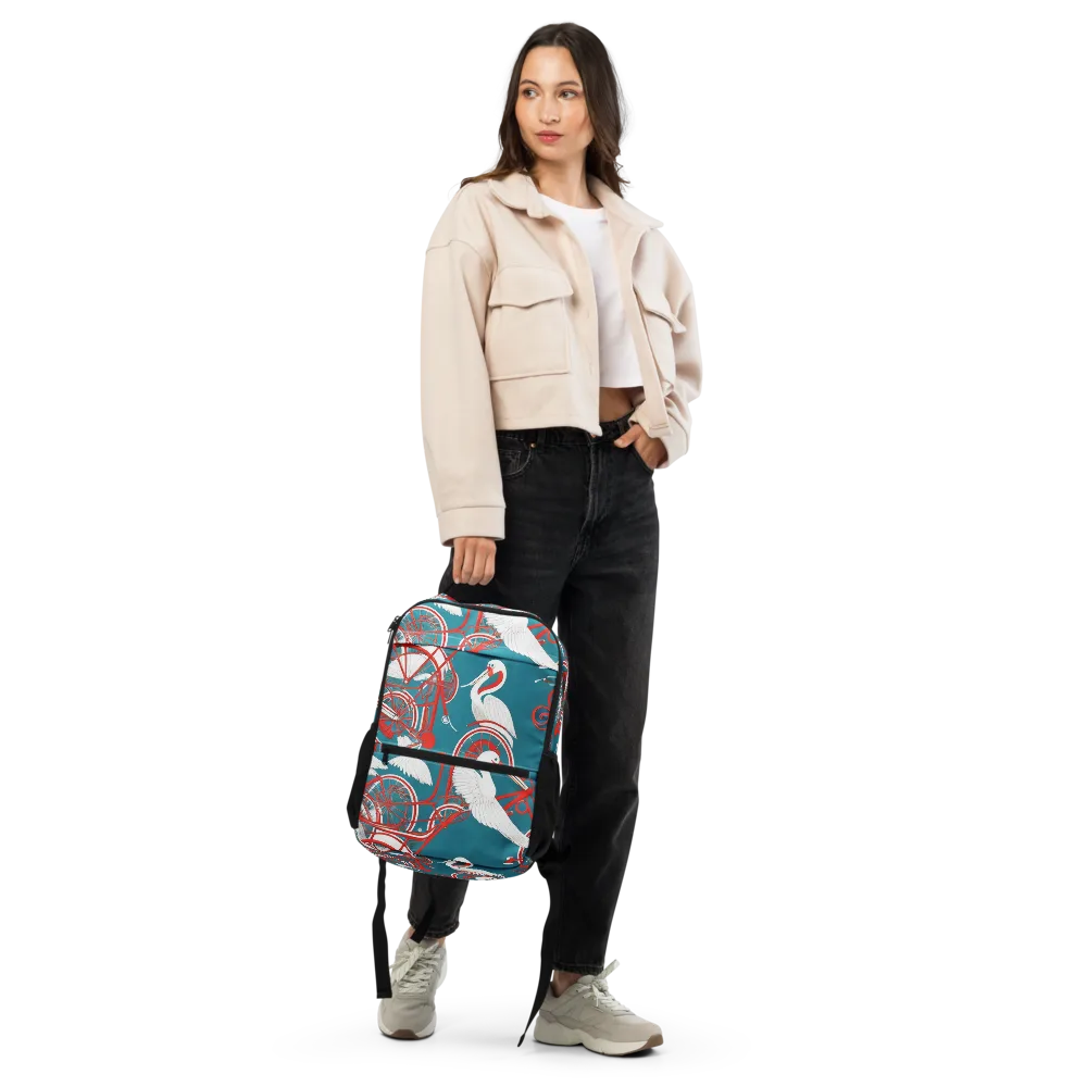 Scarlet Aviary on Utility Backpack — Front