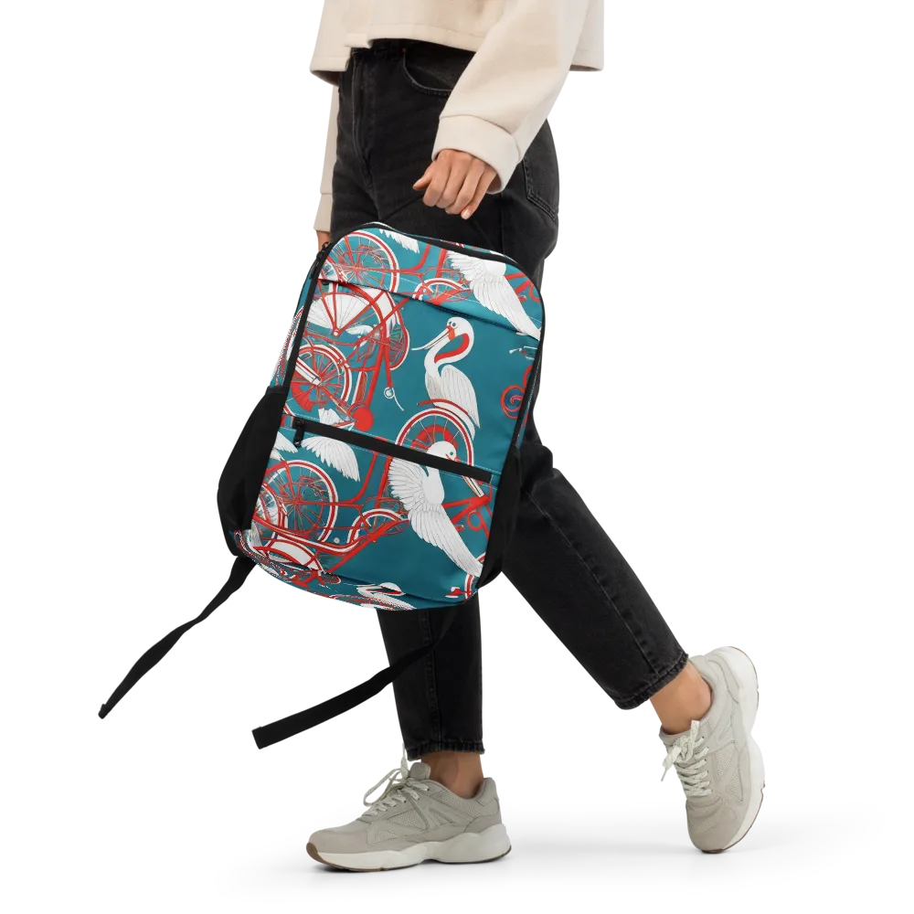 Scarlet Aviary on Utility Backpack — Front