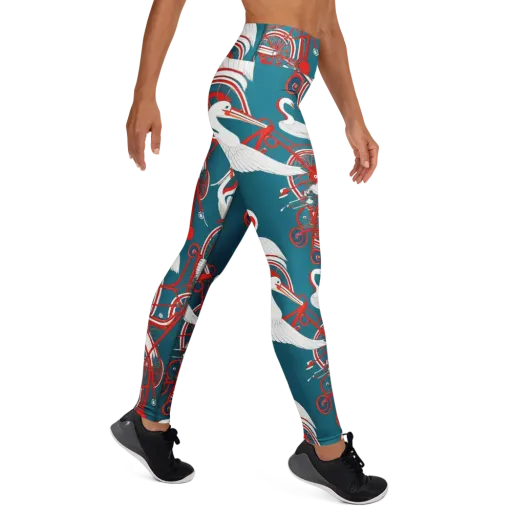 Scarlet Aviary on a Yoga Leggings
