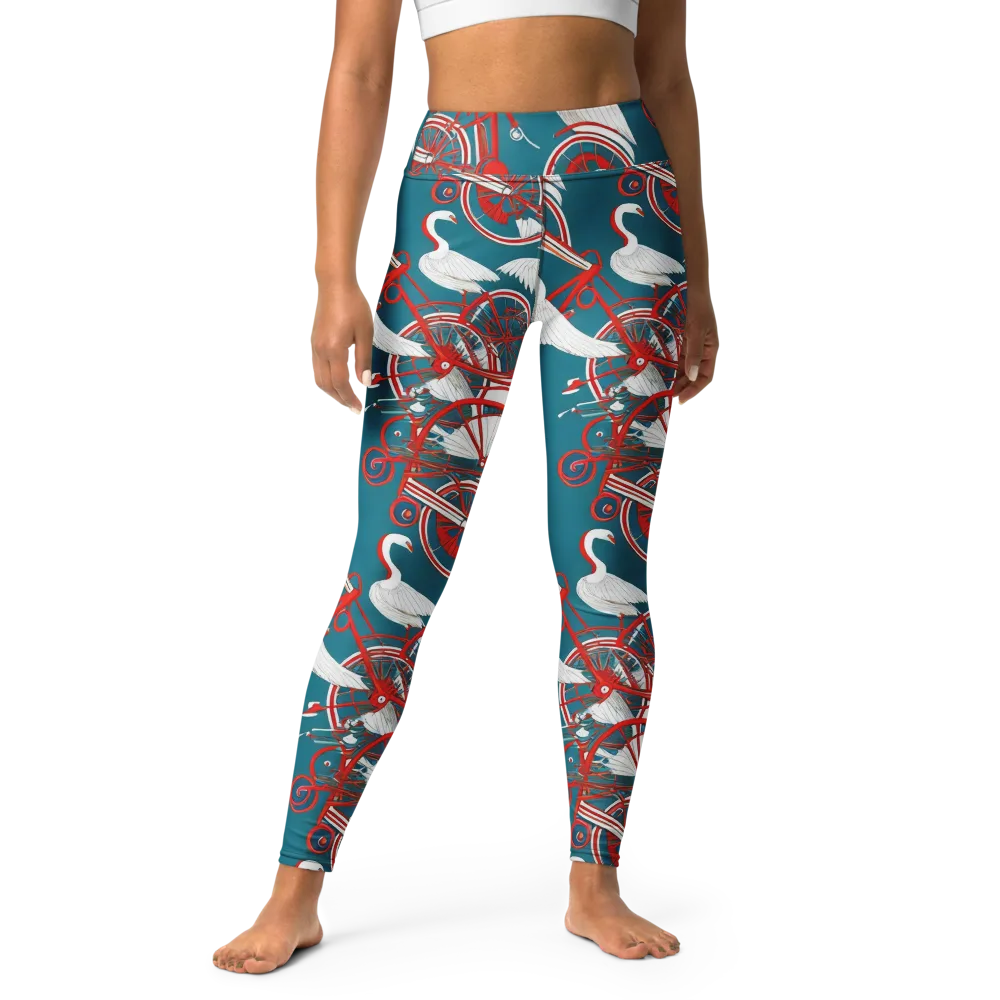 Scarlet Aviary on Yoga Leggings — Front