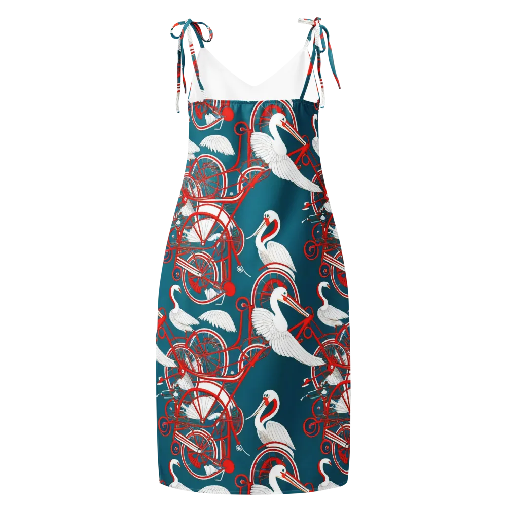 Scarlet Aviary on Slip Dress — Back