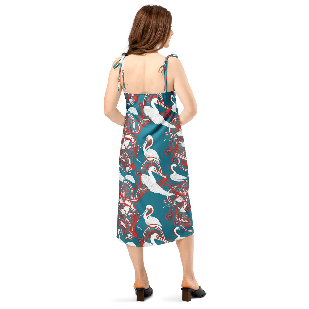 Scarlet Aviary on Slip Dress — Back