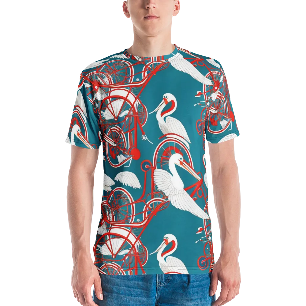 Scarlet Aviary on Men's Crew Neck T-Shirt — Front