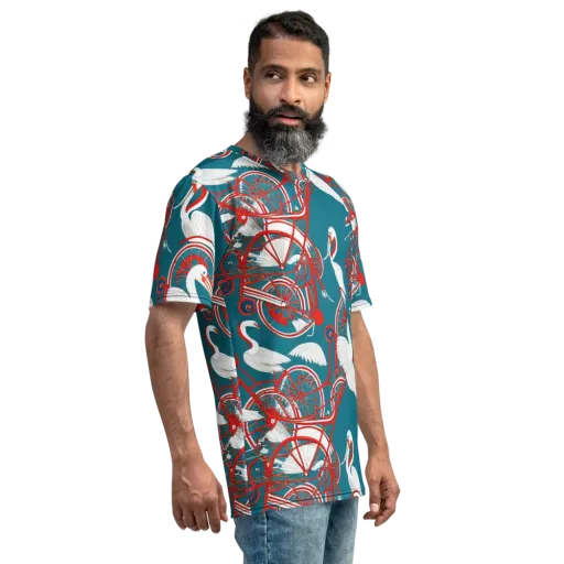 Scarlet Aviary on a Men's Crew Neck T-Shirt