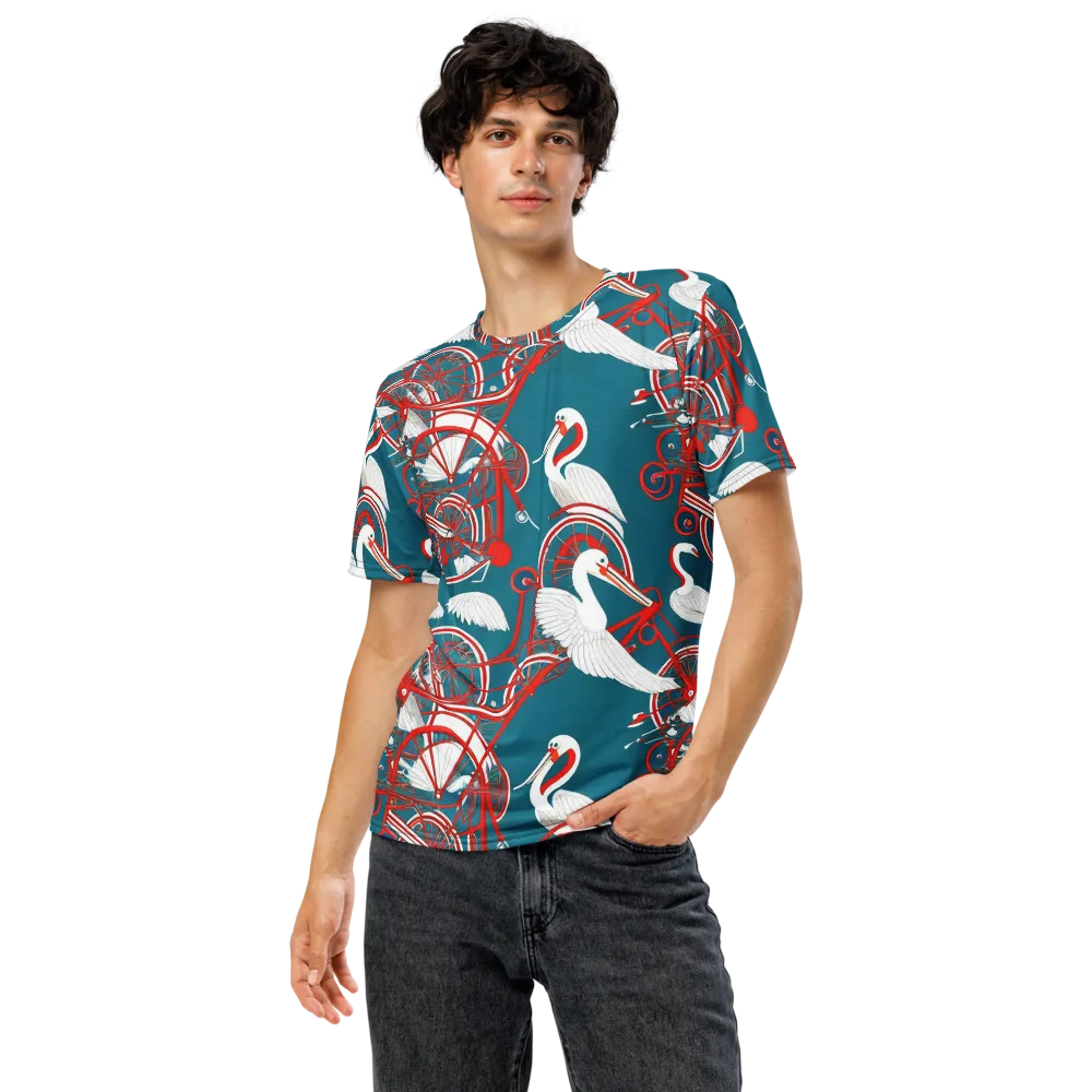 Scarlet Aviary on Men's Crew Neck T-Shirt — Front