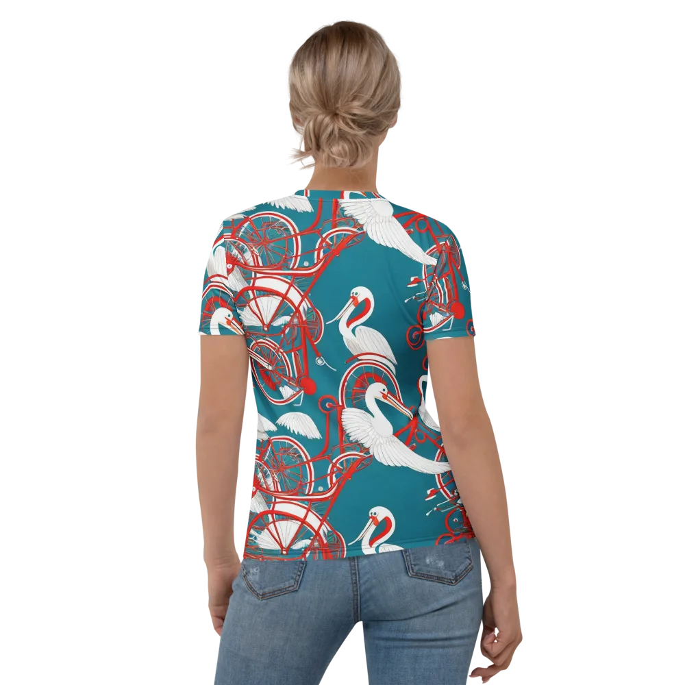Scarlet Aviary on Women's Crew Neck T-Shirt — Back