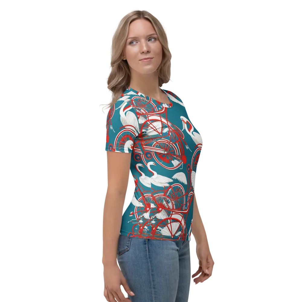 Scarlet Aviary on Women's Crew Neck T-Shirt — Right