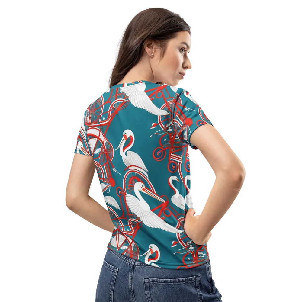 Scarlet Aviary on Women's Crew Neck T-Shirt — Back