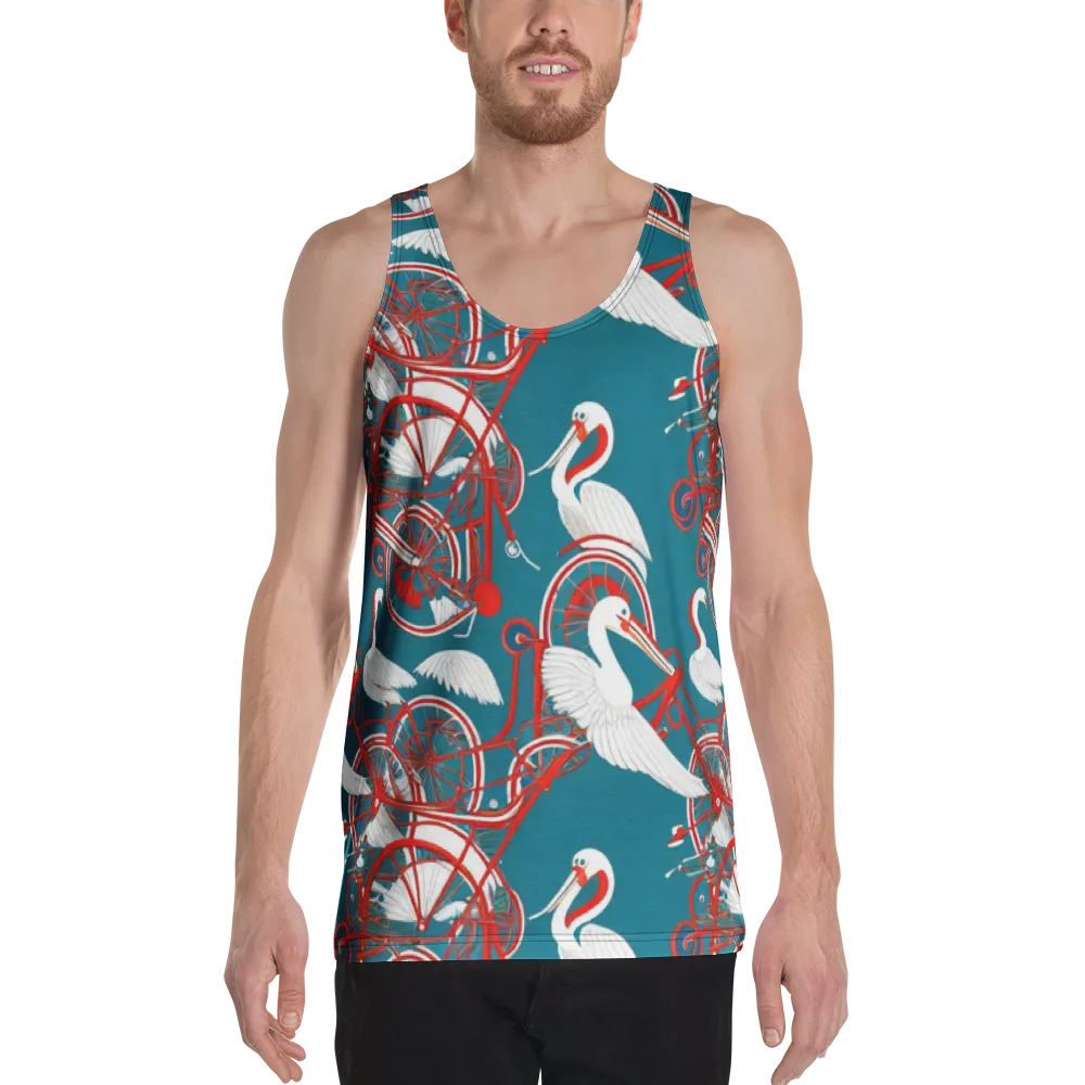 Scarlet Aviary on Men's Tank Top — Front