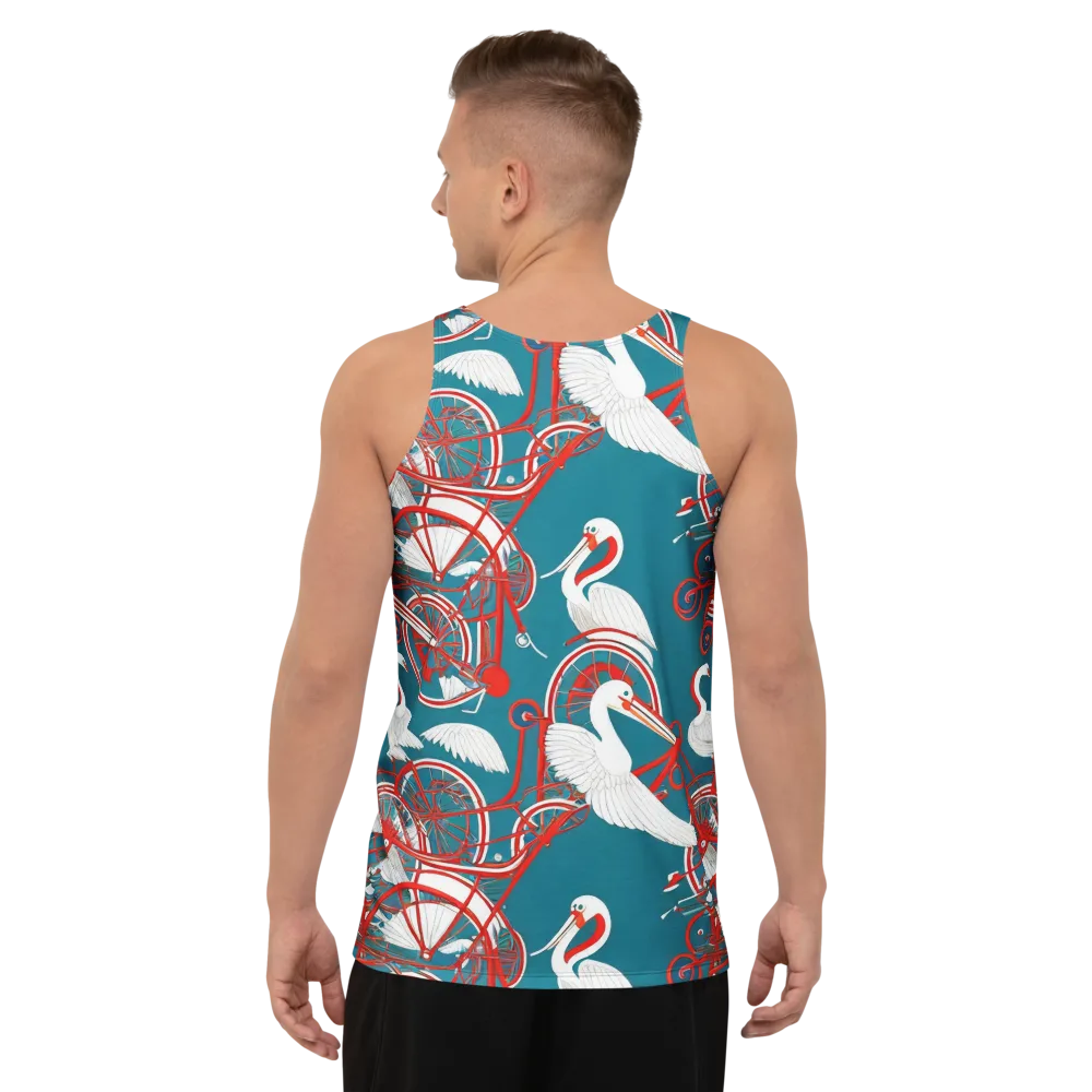 Scarlet Aviary on Men's Tank Top — Back